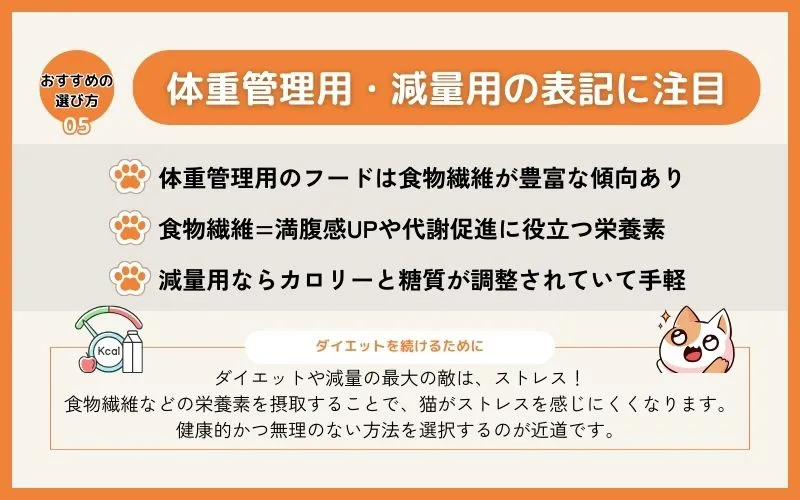 体重管理や減量用と明記されていること