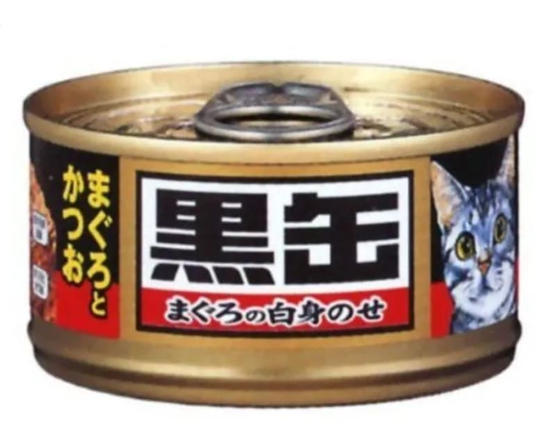 アイシア 黒缶 ミニ まぐろとかつお