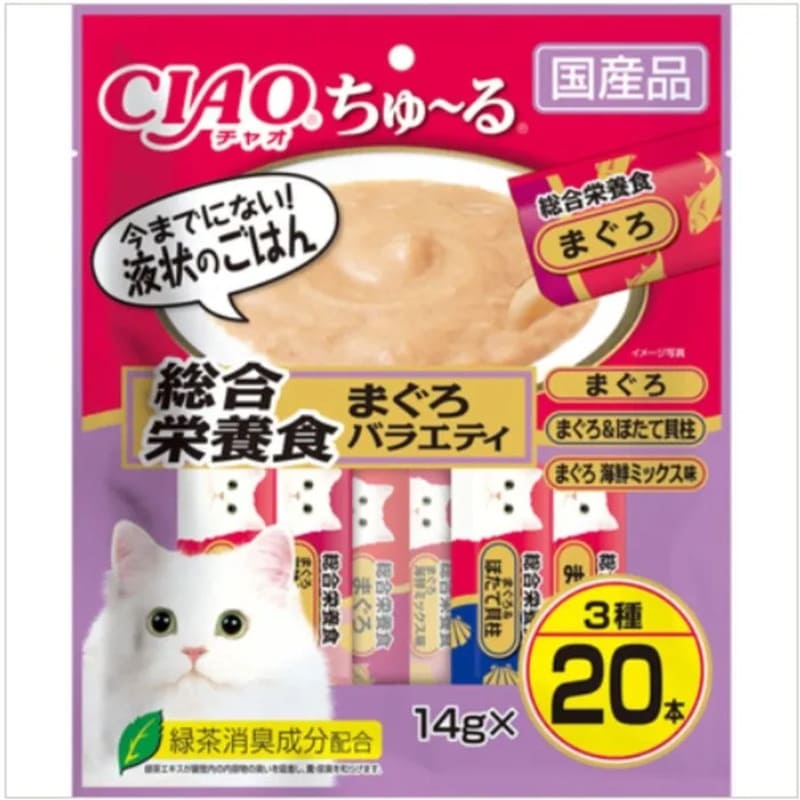 いなば CIAO ちゅ～る 総合栄養食 まぐろバラエティ【ペーストタイプ】