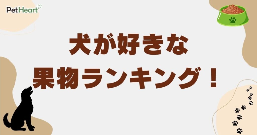犬が好きな果物ランキング